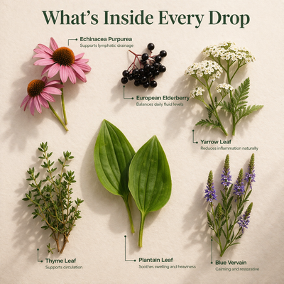Herbal plants with labels on a beige background